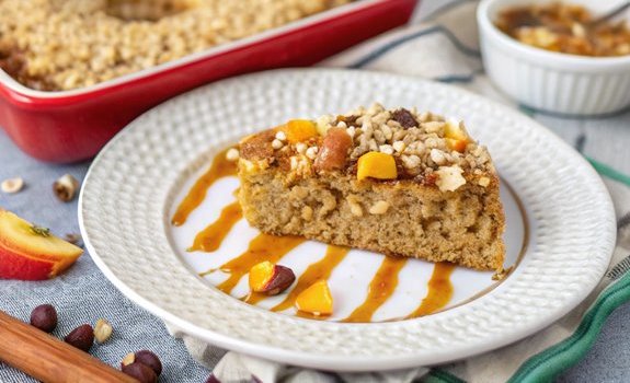 caramel apple oatmeal bake