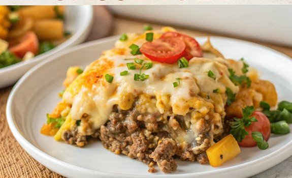 cheesy hamburger casserole