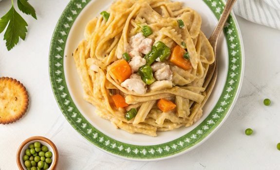 chicken pot pie meets pasta