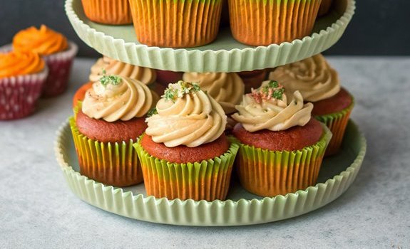 cream filled pumpkin cupcakes