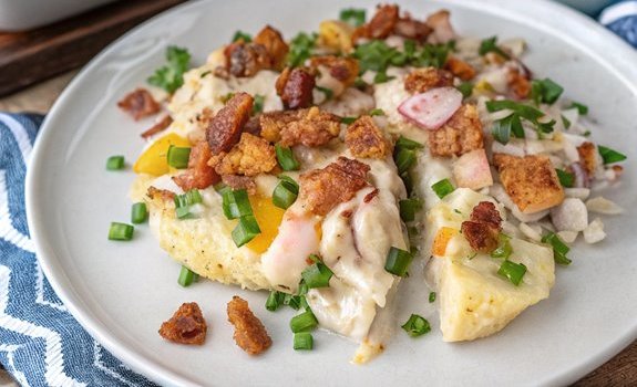 loaded potato ranch chicken casserole recipe