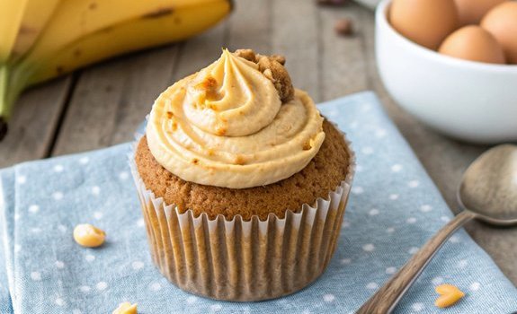 peanut butter banana cupcakes