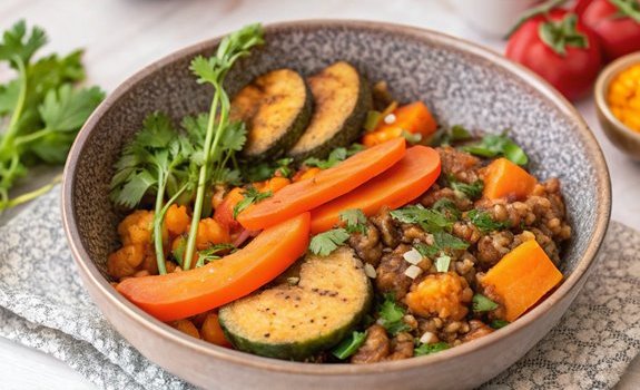 southwest ground beef sweet potato skillet