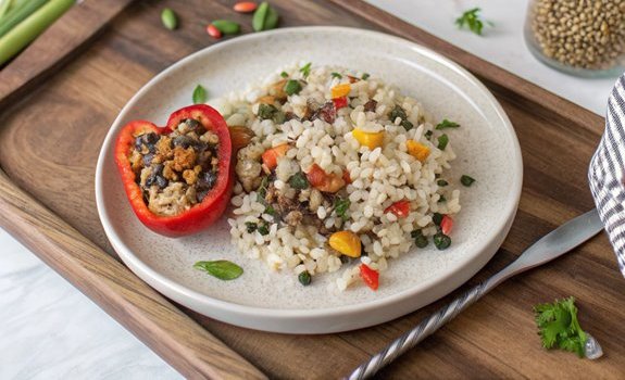 wild rice stuffed peppers