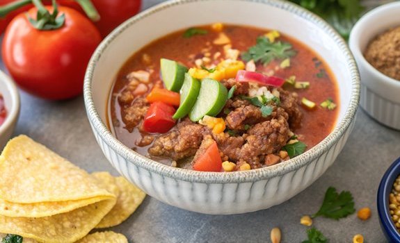 ww taco soup with ground beef